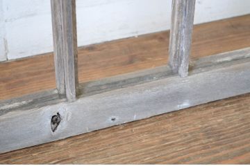 アンティーク建具　大正ロマン　レトロな雰囲気を引き立たせるガラス窓(大)2枚セット(ガラス戸、引き戸)(R-064253)