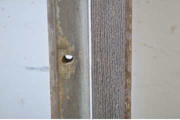 アンティーク建具　大正ロマン　レトロな雰囲気を引き立たせるガラス窓(大)2枚セット(ガラス戸、引き戸)(R-064253)