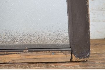 アンティーク建具　大正ロマン　お部屋のアクセントになる古い洋館の三角明り取り(明かり取り、小窓、ガラス窓)(R-064255)