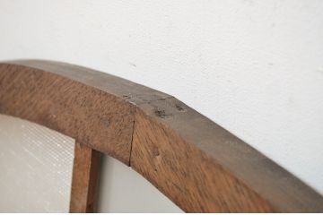 和製アンティーク　大正ロマン　セミサークルがお洒落!古い洋館で使われていた明り取り(明かり取り、欄間、建具)(R-064257)