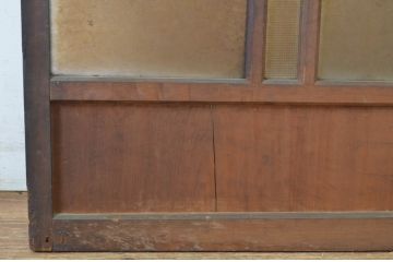 アンティーク建具　大正ロマン　ノスタルジックな雰囲気を醸し出すガラス窓2枚セット(ガラス戸、引き戸)(R-064258)