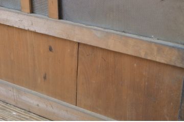 アンティーク建具　大正ロマン　ノスタルジックな雰囲気を醸し出すガラス窓2枚セット(ガラス戸、引き戸)(R-064258)