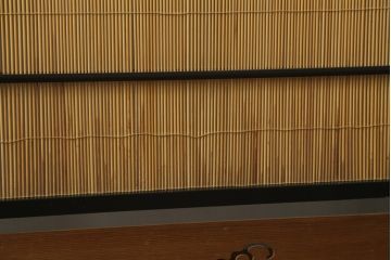和製アンティーク　和の趣あふれる4連衝立て(衝い立て、パーテーション、つい立て、仕切り)(R-064261)