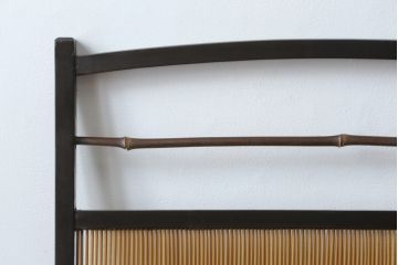 和製アンティーク　和の趣あふれる4連衝立て(衝い立て、パーテーション、つい立て、仕切り)(R-064261)