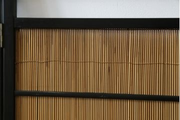 和製アンティーク　和の趣あふれる4連衝立て(衝い立て、パーテーション、つい立て、仕切り)(R-064261)