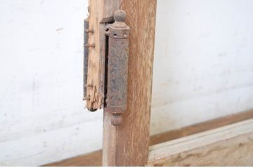 アンティーク建具　大正ロマン　レトロな雰囲気を演出するモールガラス扉1枚(ドア)(R-064262)