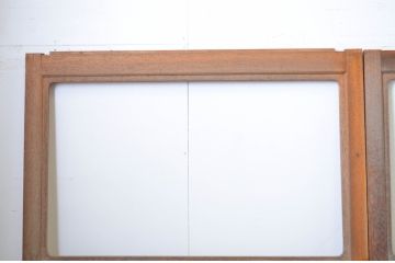 アンティーク建具　シンプルなデザインで取り入れやすいガラス戸4枚セット(引き戸)(R-064266)