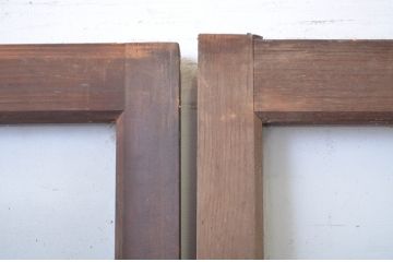 アンティーク建具　どこか懐かしさを感じるガラス戸4枚セット(引き戸)(R-064267)