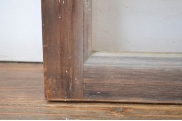 中古　ノスタルジックな雰囲気を醸し出す数寄屋のガラス欄間2枚セット(明り取り、明かり取り)(R-064272)