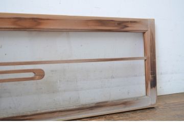 中古　シンプルながらも上品な佇まいが魅力的な数寄屋の欄間1枚(明かり取り、明り取り)(R-064274)