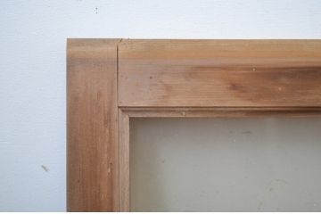 中古　シンプルながらも上品な佇まいが魅力的な数寄屋の欄間1枚(明かり取り、明り取り)(R-064274)