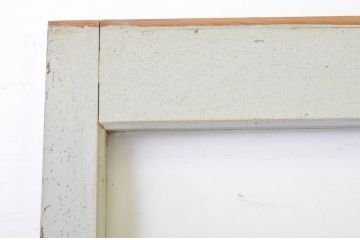 アンティーク建具　レトロな雰囲気たっぷりな背の高い店舗用ガラス戸2枚セット(引き戸)(R-064276)