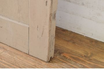 アンティーク建具　希少なプレスガラス入り!レトロな空間を引き立たせるガラス戸1枚(引き戸)(R-064279)