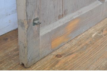 アンティーク建具　希少なプレスガラス入り!レトロな空間を引き立たせるガラス戸1枚(引き戸)(R-064279)