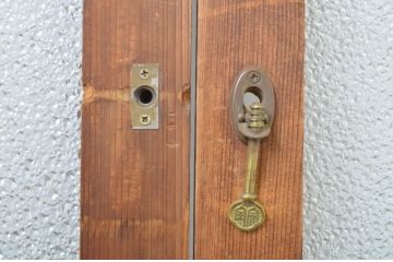 アンティーク建具　大正ロマンの雰囲気を醸し出すお洒落なガラス戸4枚セット(引き戸)(R-064281)