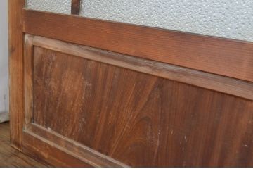 アンティーク建具　大正ロマンの雰囲気を醸し出すお洒落なガラス戸4枚セット(引き戸)(R-064281)