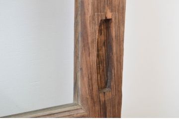 アンティーク建具　大正ロマン　時代の流れを感じさせるガラス戸4枚セット(引き戸)(R-064284)