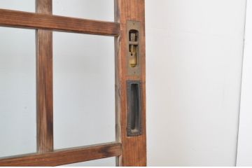 アンティーク建具　大正ロマン　時代の流れを感じさせるガラス戸4枚セット(引き戸)(R-064284)
