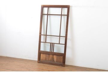 アンティーク建具　大正ロマン　ノスタルジックな雰囲気を醸し出すガラス戸1枚(引き戸)(R-064285)
