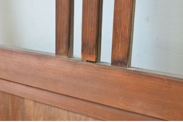 アンティーク建具　大正ロマン　ノスタルジックな雰囲気を醸し出すガラス戸1枚(引き戸)(R-064285)