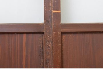 アンティーク建具　凛とした佇まいが気品あふれるガラス入り障子戸4枚セット(引き戸)(R-064287)