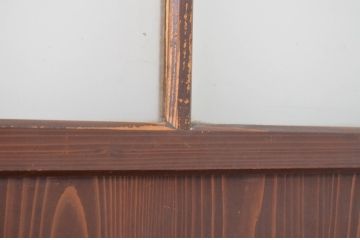 アンティーク建具　凛とした佇まいが気品あふれるガラス入り障子戸4枚セット(引き戸)(R-064287)