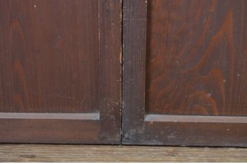 アンティーク建具　凛とした佇まいが気品あふれるガラス入り障子戸4枚セット(引き戸)(R-064287)