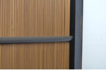 アンティーク建具　純和風の空間作りにおすすめの幅狭夏戸2枚セット(引き戸、簾戸、簀戸、葭戸、夏障子、御簾戸、葦戸)(R-064288)