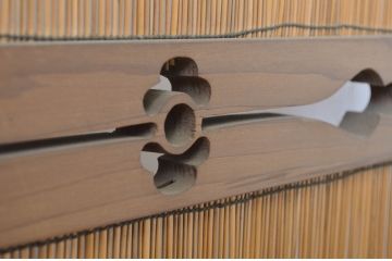 アンティーク建具　純和風の空間作りにおすすめの幅狭夏戸2枚セット(引き戸、簾戸、簀戸、葭戸、夏障子、御簾戸、葦戸)(R-064288)