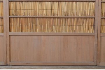 アンティーク建具　和の雰囲気を高める夏戸4枚セット(引き戸、簾戸、簀戸、葭戸、夏障子、御簾戸、葦戸)(R-064290)