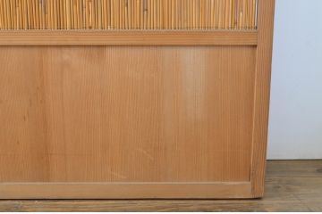 アンティーク建具　和の雰囲気を高める夏戸4枚セット(引き戸、簾戸、簀戸、葭戸、夏障子、御簾戸、葦戸)(R-064290)