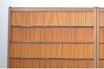 アンティーク建具　情緒あふれる空間づくりにおすすめの夏戸4枚セット(引き戸、簾戸、簀戸、葭戸、夏障子、御簾戸、葦戸)(R-064291)