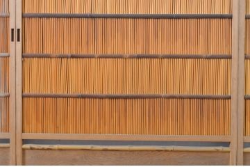 アンティーク建具　情緒あふれる空間づくりにおすすめの夏戸4枚セット(引き戸、簾戸、簀戸、葭戸、夏障子、御簾戸、葦戸)(R-064291)