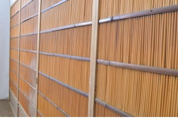 アンティーク建具　情緒あふれる空間づくりにおすすめの夏戸4枚セット(引き戸、簾戸、簀戸、葭戸、夏障子、御簾戸、葦戸)(R-064291)