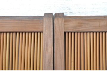 アンティーク建具　情緒あふれる空間づくりにおすすめの夏戸4枚セット(引き戸、簾戸、簀戸、葭戸、夏障子、御簾戸、葦戸)(R-064291)