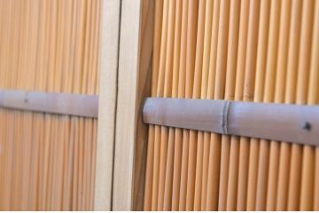 アンティーク建具　情緒あふれる空間づくりにおすすめの夏戸4枚セット(引き戸、簾戸、簀戸、葭戸、夏障子、御簾戸、葦戸)(R-064291)