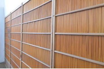 アンティーク建具　情緒あふれる空間づくりにおすすめの夏戸4枚セット(引き戸、簾戸、簀戸、葭戸、夏障子、御簾戸、葦戸)(R-064291)