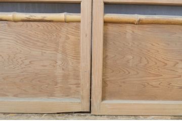 アンティーク建具　情緒あふれる空間づくりにおすすめの夏戸4枚セット(引き戸、簾戸、簀戸、葭戸、夏障子、御簾戸、葦戸)(R-064291)