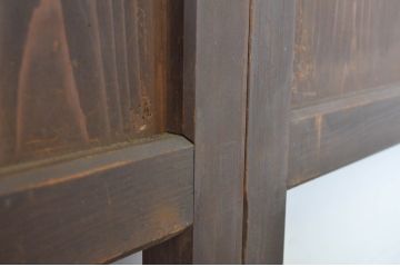 アンティーク建具　レーザー組子入れます!　上品な和の雰囲気漂う組子帯戸4枚セット(引き戸、組子建具、レーザー組子板戸)(R-064292)