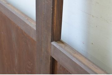 アンティーク建具　レーザー組子入れます!　上品な和の雰囲気漂う組子帯戸4枚セット(引き戸、組子建具、レーザー組子板戸)(R-064292)