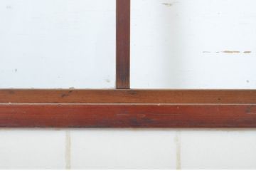 アンティーク建具　落ち着きのある和を演出するガラス入り障子戸4枚セット(引き戸)(R-064296)