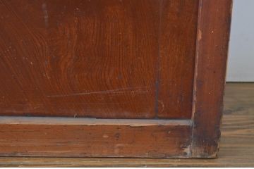 アンティーク建具　落ち着きのある和を演出するガラス入り障子戸4枚セット(引き戸)(R-064296)