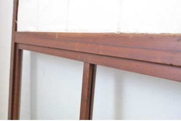 アンティーク建具　落ち着きのある和を演出するガラス入り障子戸3枚セット(引き戸)(R-064297)