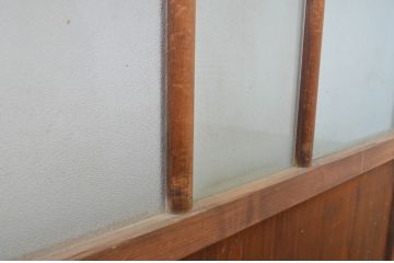 アンティーク建具　大正ロマンの雰囲気香るガラス戸4枚セット(引き戸)(R-064300)