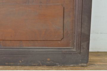 アンティーク建具　菱型の組子細工がおしゃれな組子入りガラス戸2枚セット(引き戸)(R-064302)