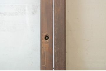アンティーク建具　シンプルなデザインでお部屋に取り入れやすいガラス戸4枚セット(引き戸)(R-064303)