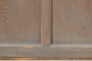 アンティーク建具　シンプルなデザインでお部屋に取り入れやすいガラス戸4枚セット(引き戸)(R-064303)