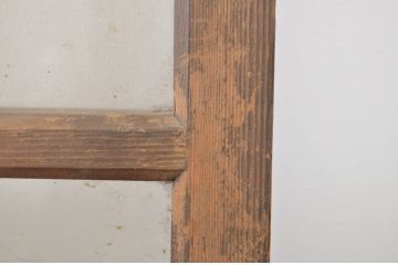 アンティーク建具　シンプルなデザインでお部屋に取り入れやすいガラス戸4枚セット(引き戸)(R-064303)