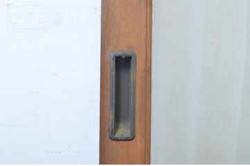 アンティーク建具　上手物!!　大正ロマンの雰囲気が魅力的なガラス戸2枚セット(引き戸)(R-064304)