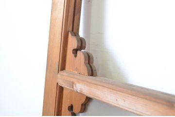 アンティーク建具　上手物!!　大正ロマンの雰囲気が魅力的なガラス戸2枚セット(引き戸)(R-064304)
